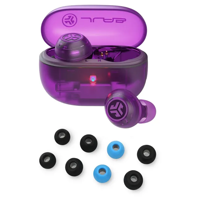 jlab-go-pop-anc-transparent-purple-true-wireless-earbuds-mit-cloud-foam-tips image 1