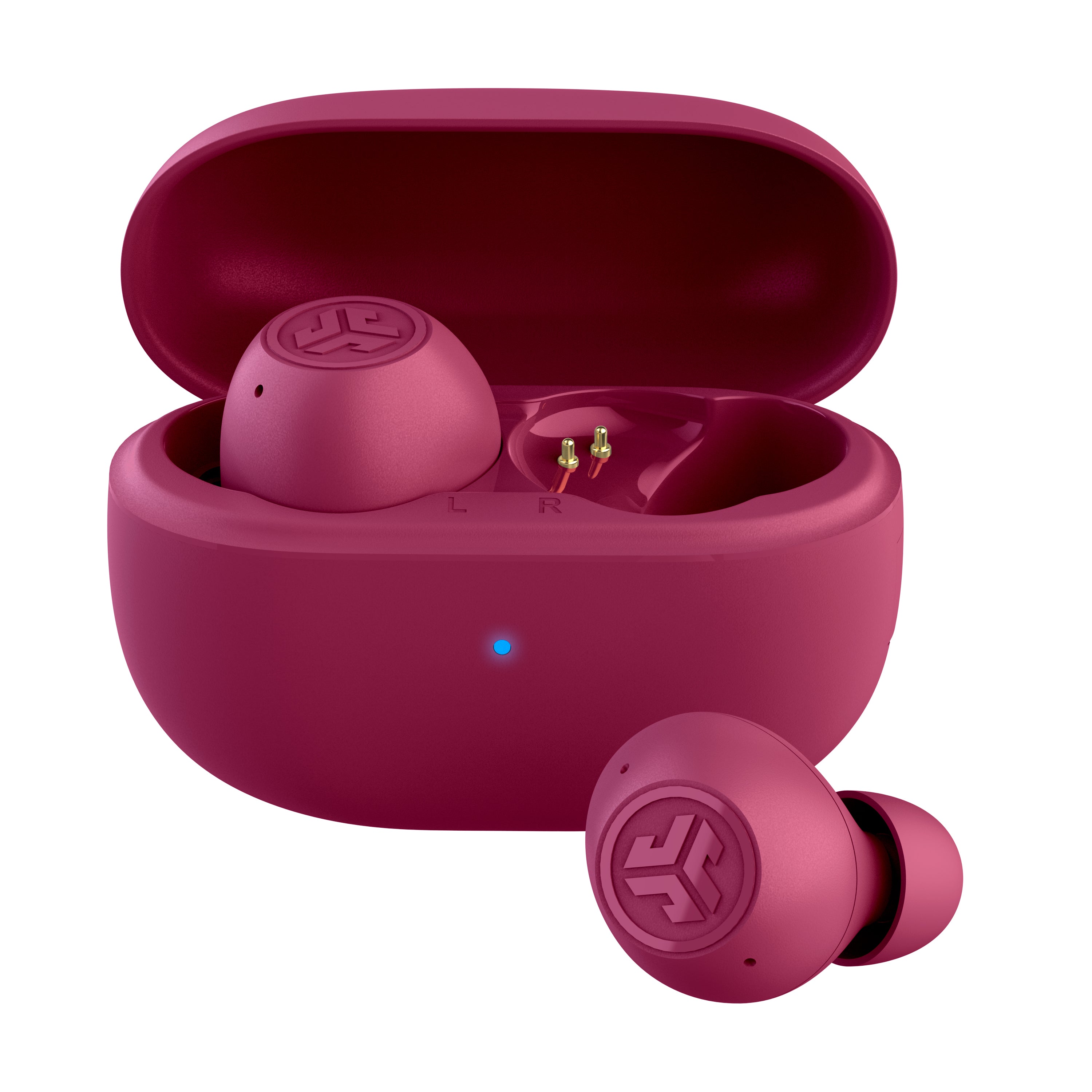 jlab-go-pop-anc-true-wireless-earbuds-fuchsia image 1