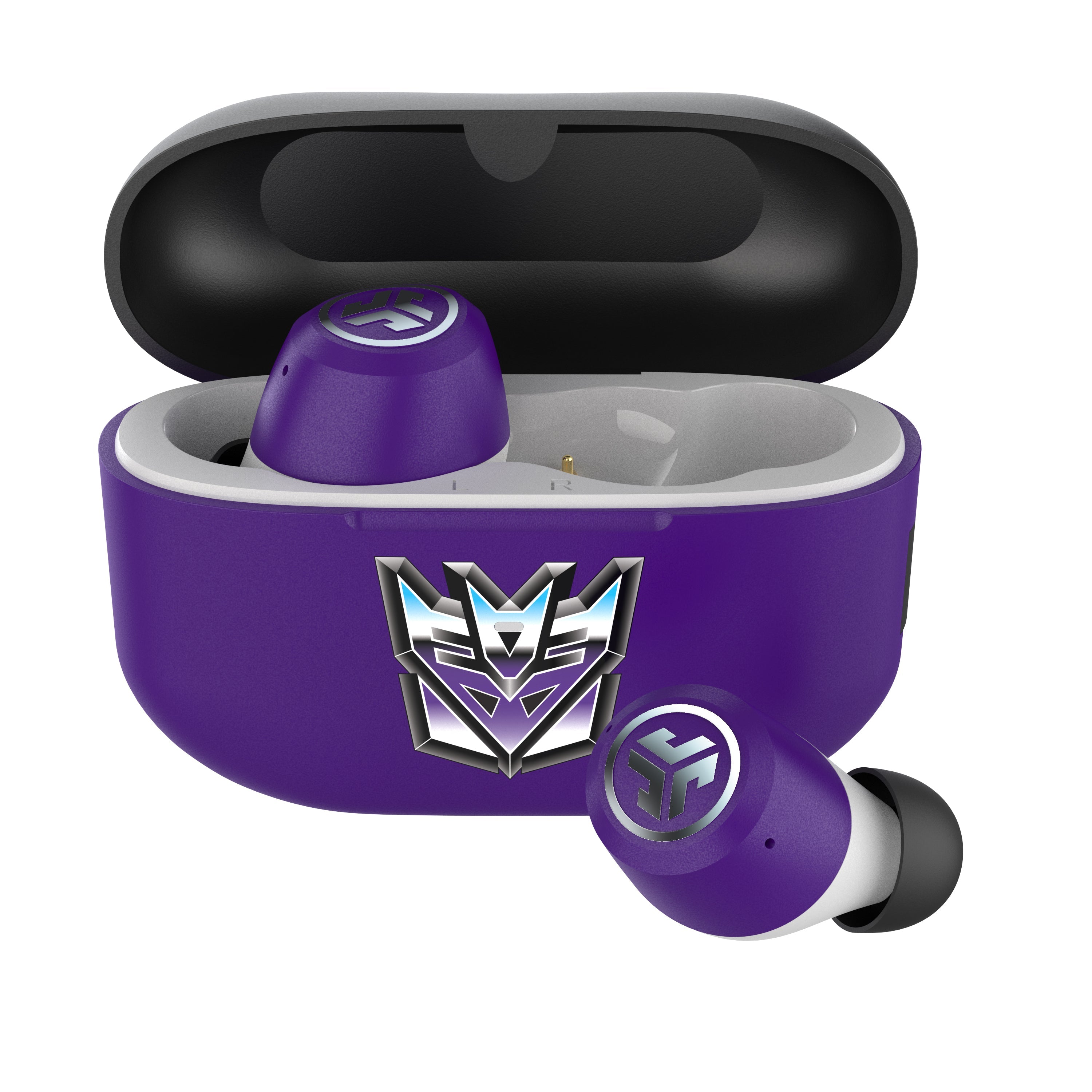 jlab-transformers-jbuds-anc-3-true-wireless-earbuds-decepticons-edition image 1