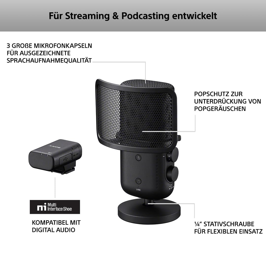 sony-ecm-s1-streaming-mikrofon-kabellos-mit-rauschunterdr-ckung-f-r-podcasts-vlo image 4