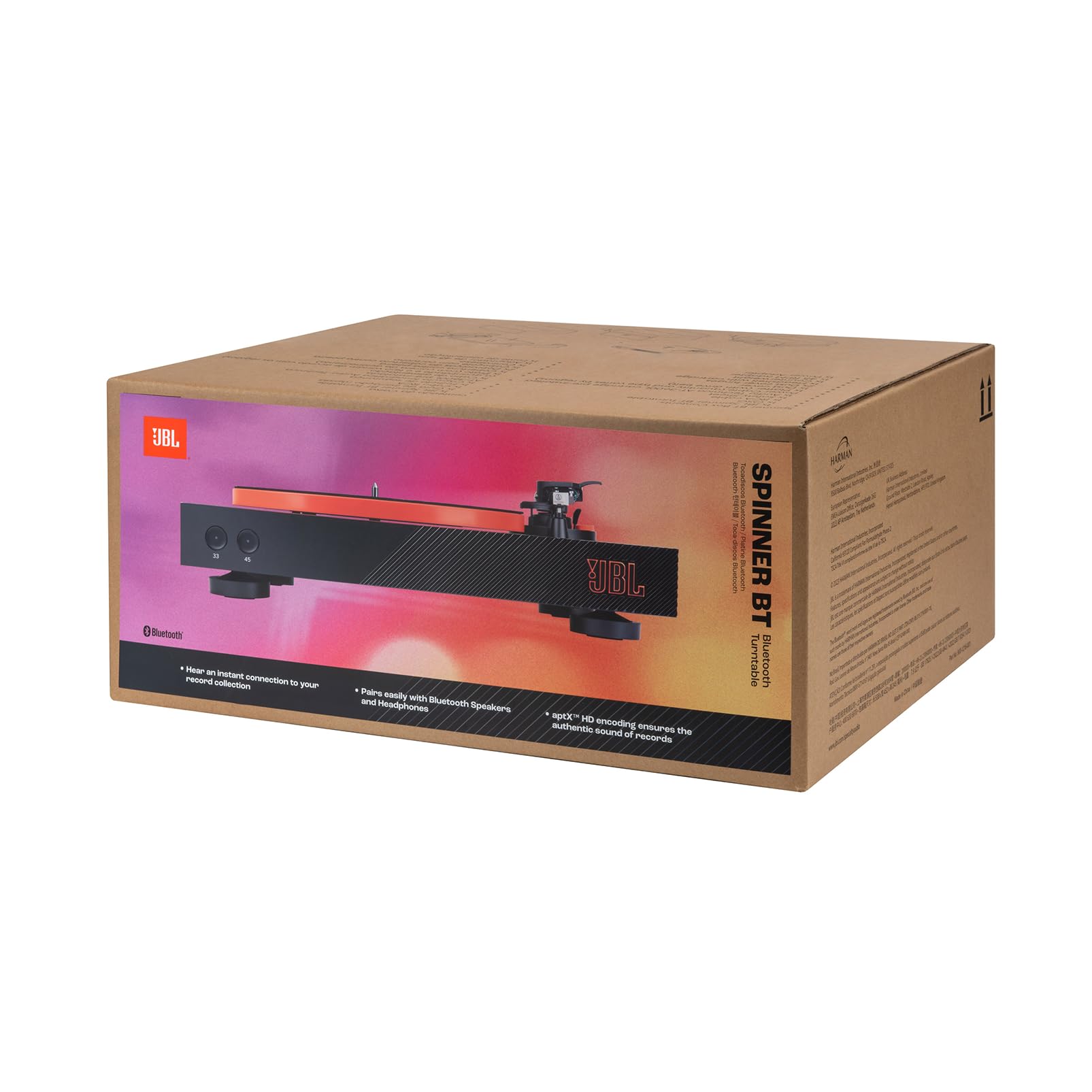 jbl-spinner-bt-schallplattenspieler-mit-bluetooth-aptx-hd-schwarz-und-orange image 6
