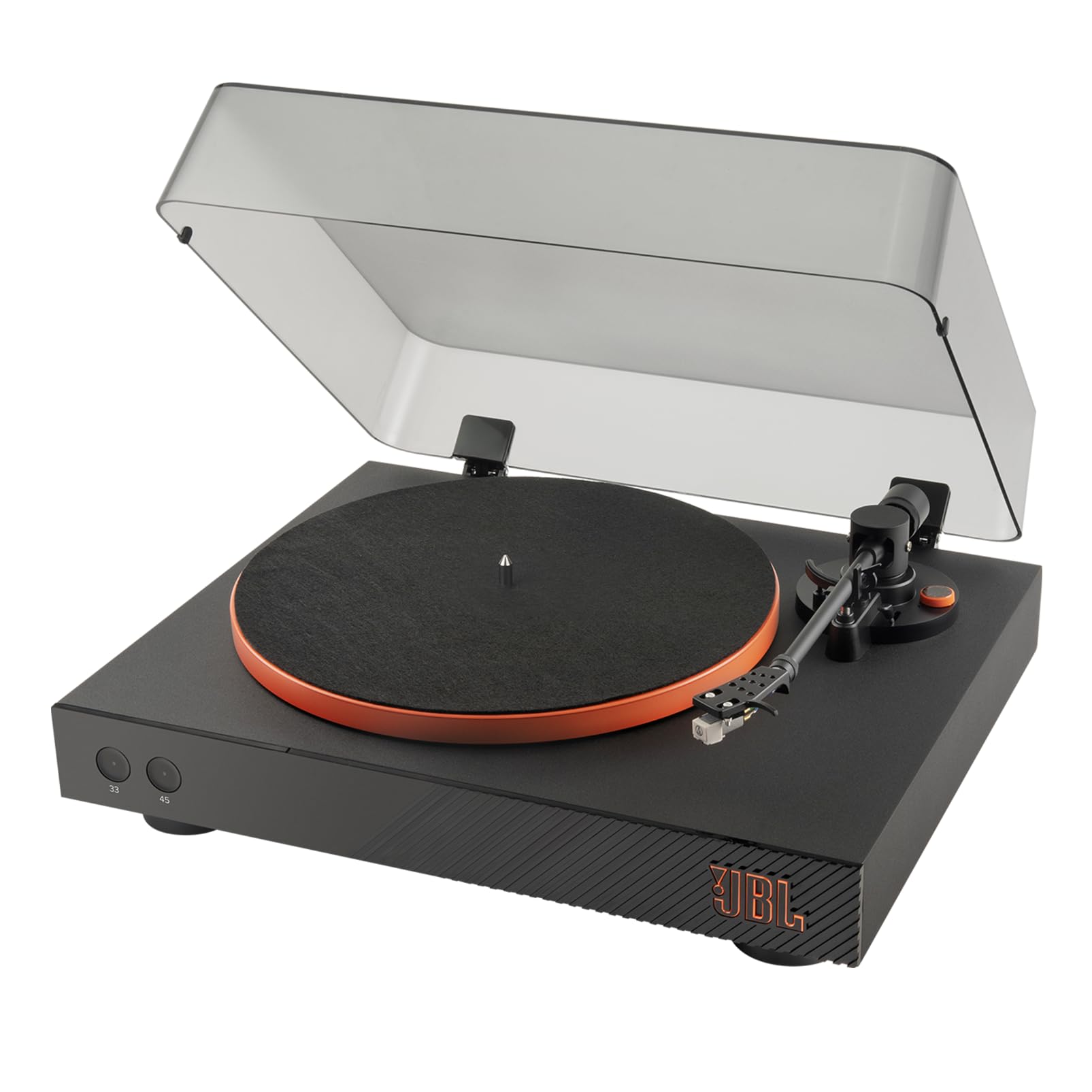 jbl-spinner-bt-schallplattenspieler-mit-bluetooth-aptx-hd-schwarz-und-orange image 1