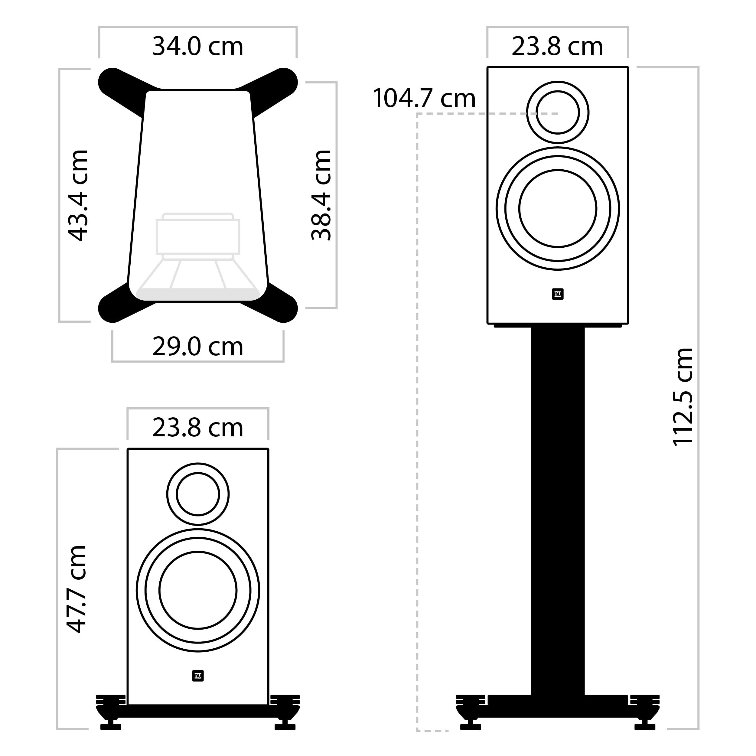 nubert-nuzeo-4-aktiver-kompaktlautsprecher-schwarz-referenzklasse-2-wege-system- image 8