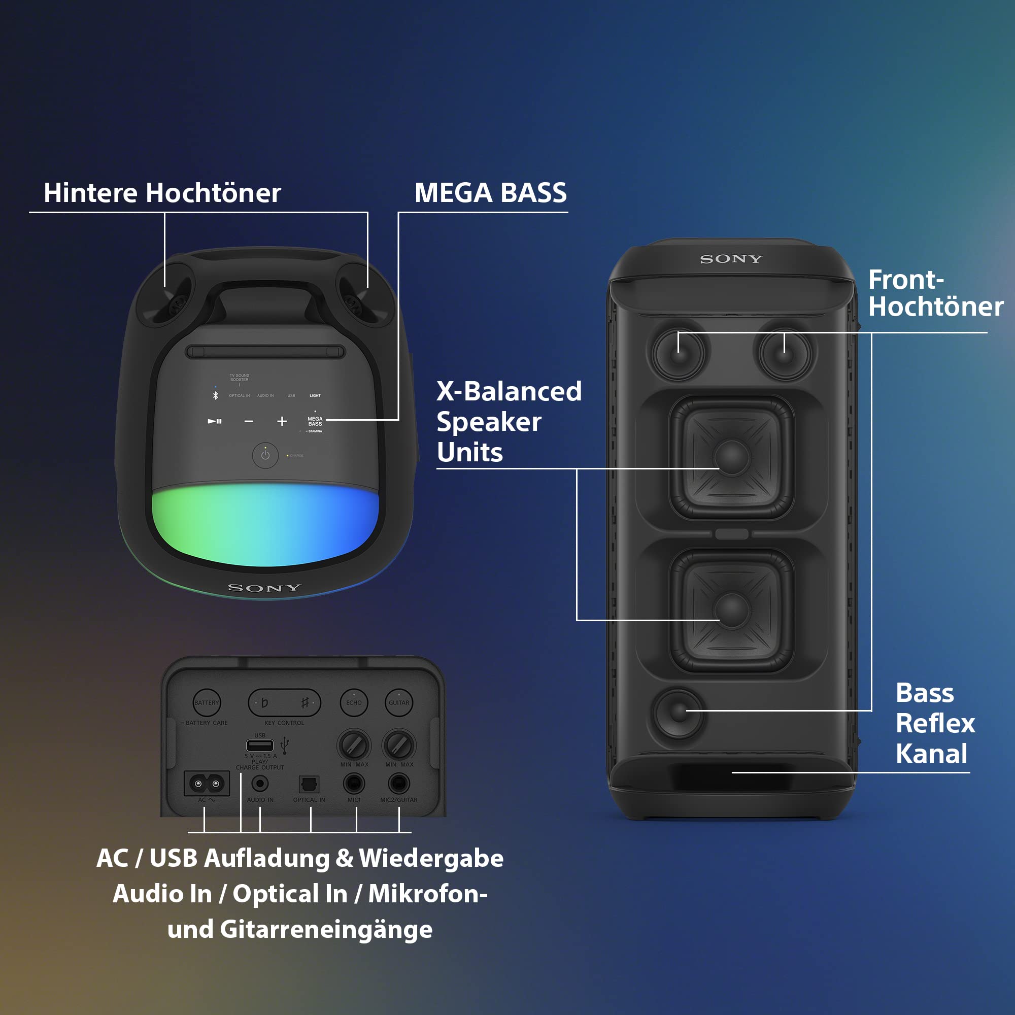 sony-srs-xv800-bluetooth-party-lautsprecher-mit-360-sound-mega-bass-led-licht-ip image 7