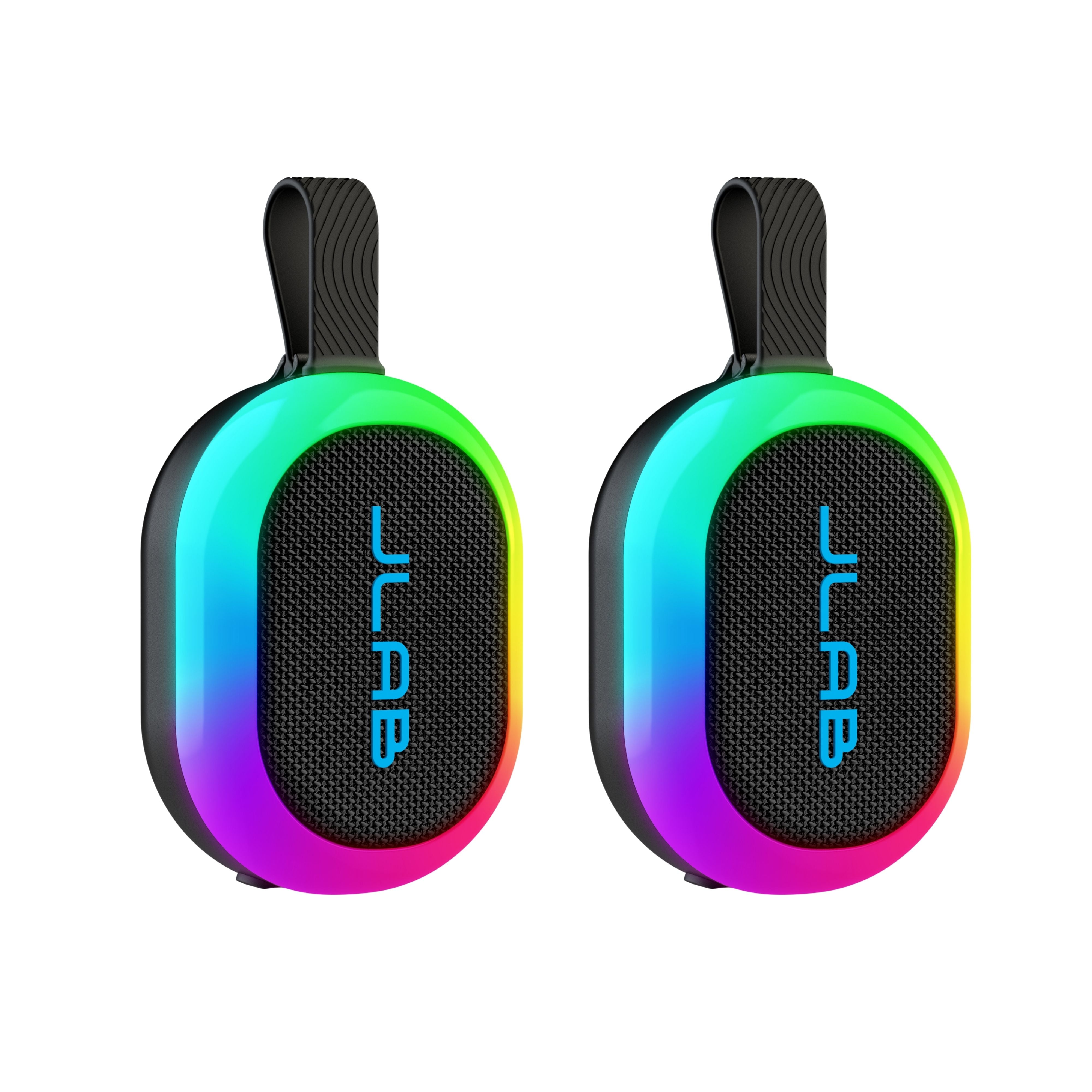 jlab-pop-party-ultra-portable-bluetooth-speaker-black-2er-pack image 1