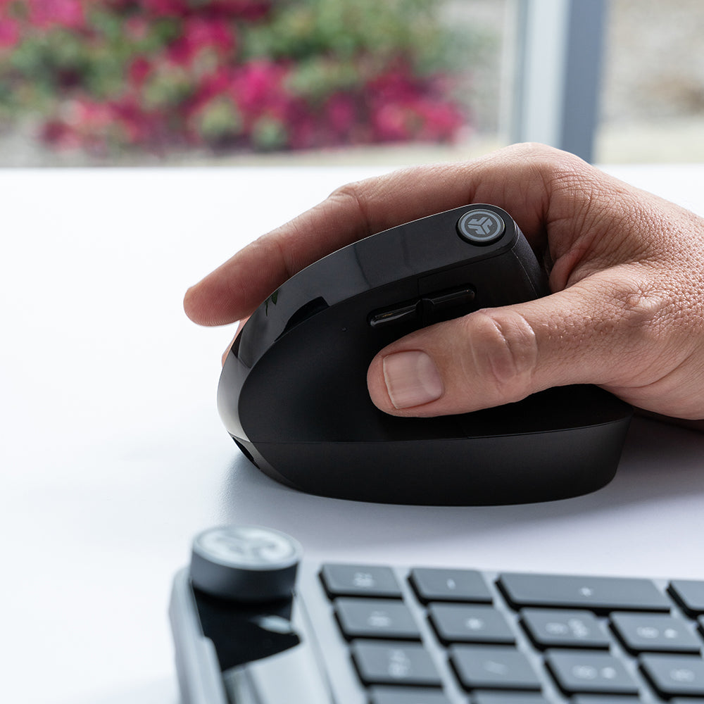 jlab-jbuds-ergonomische-maus-schwarz-vertikale-kabellose-maus image 2
