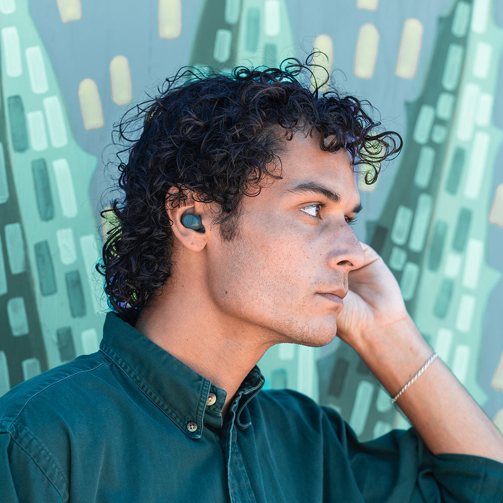 jlab-jbuds-mini-true-wireless-earbuds-sage-gray image 2