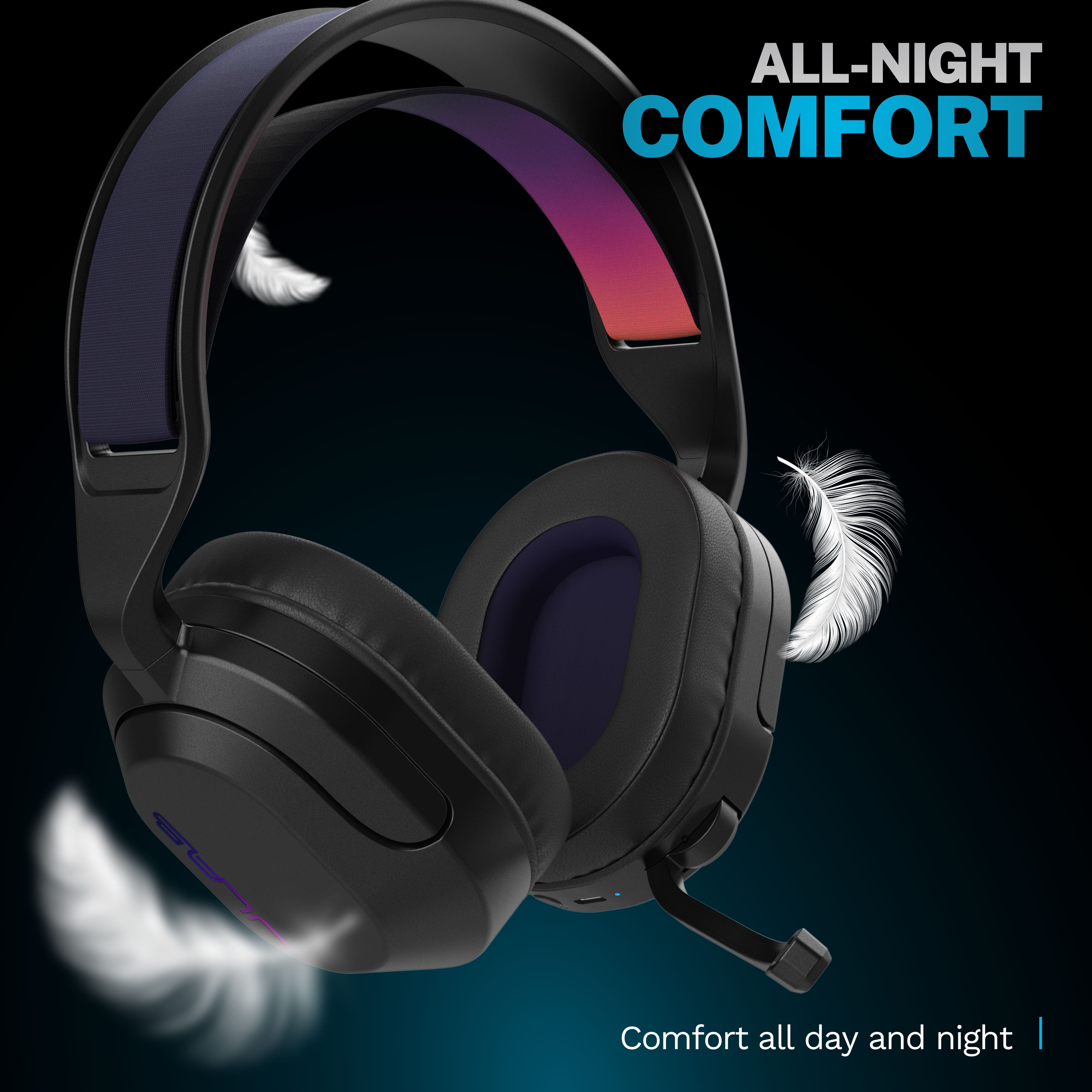 jlab-nightfall-wireless-gaming-headset-schwarz image 7